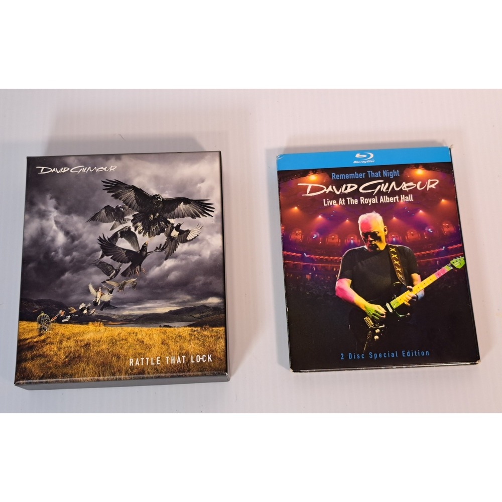 David Gilmour lot Rattle That Lock Deluxe Box Set CD Blu-ray Remember That Night